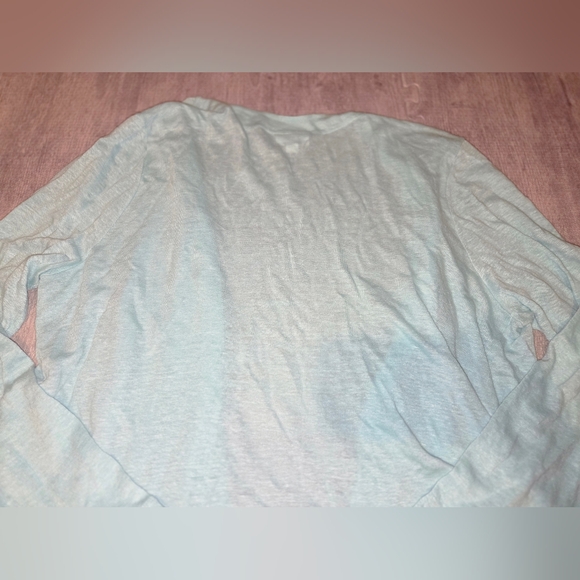 J. Jill Light Blue / Aqua Linen Women's Cardigan Lightweight EUC Size L - Picture 3 of 11